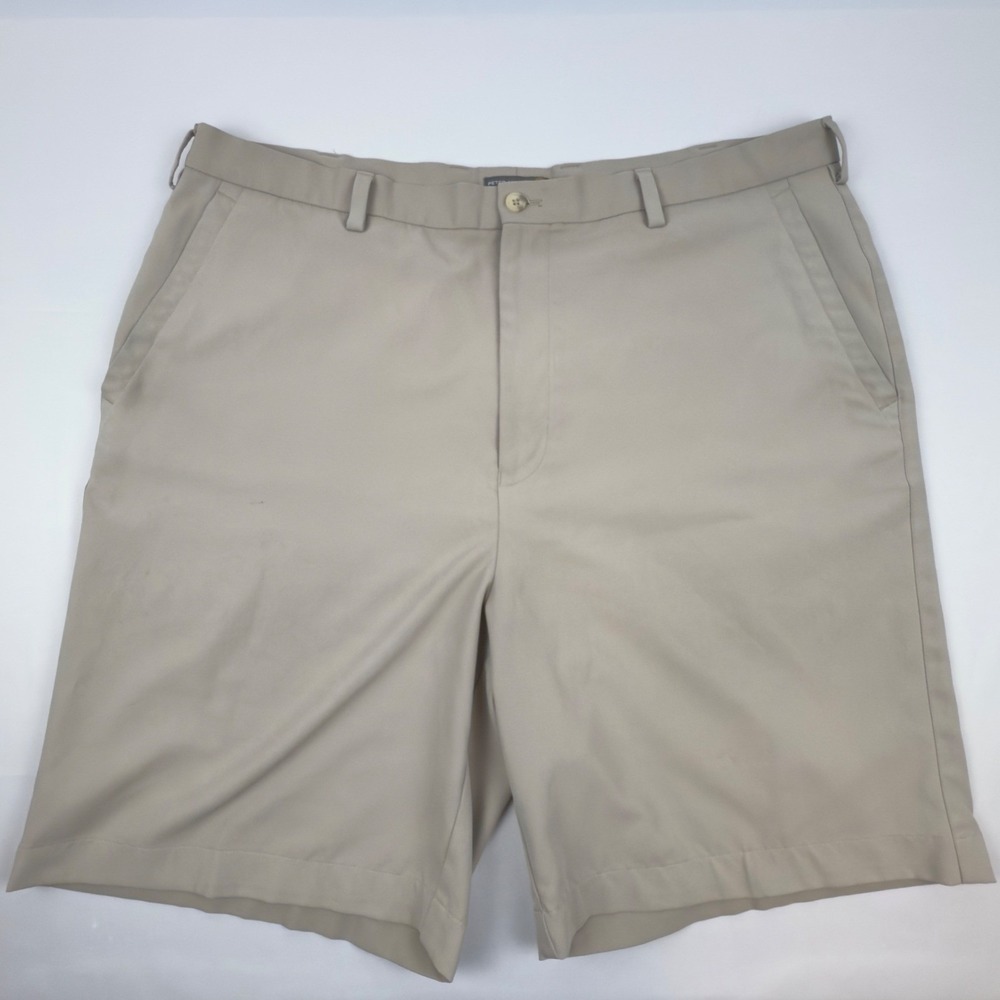 Peter Millar Crown Sport Khaki Golf Shorts Mens Size 40